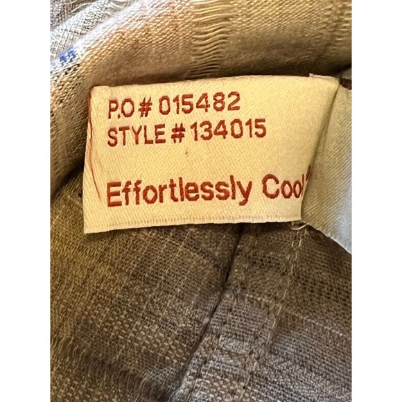 CARBON 2 COBALT Blue/Beige Overlook Jacquard Effortlessly Cool Short Sleeve Med - Picture 6 of 6